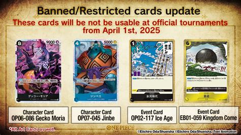 Restricted Card List .